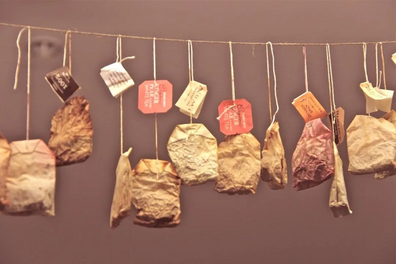 tea bag with string