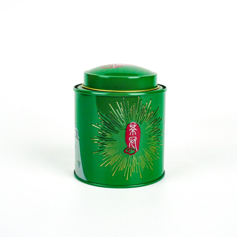 OEM China Empty Tin Containers Manufacturers - Green Double Lid Metal Storage Tea tin can TTC-010 – Jiayi detail pictures